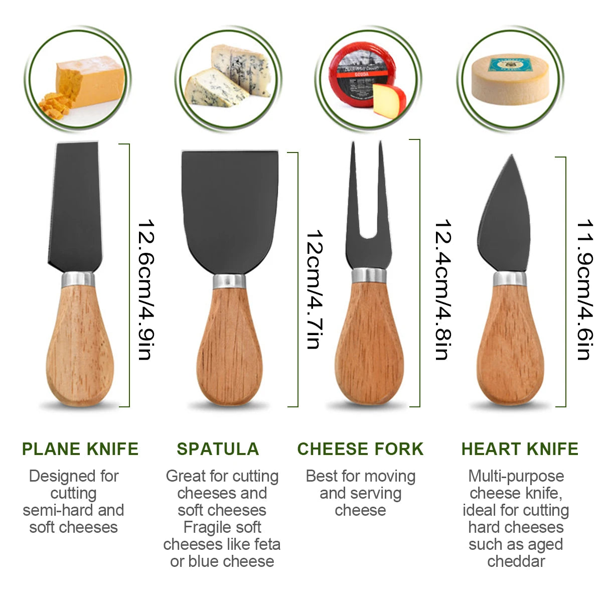 Cheese Knives Set for Charcuterie Boards